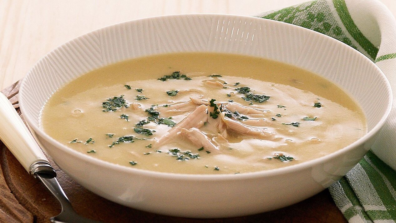 Egg cream soup