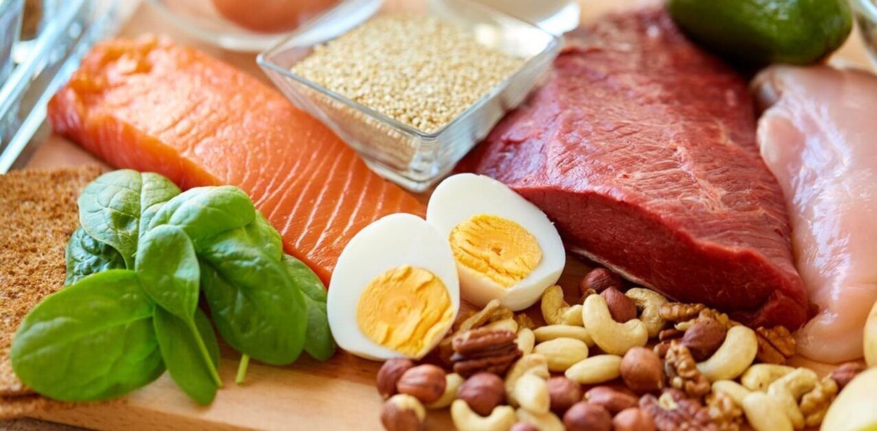 Foods with protein are allowed